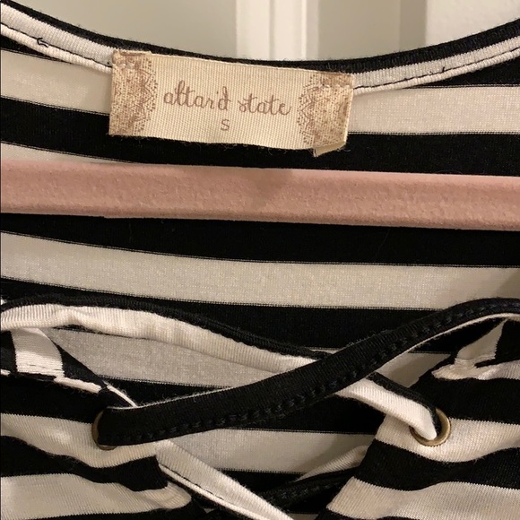 Altar’d State striped dress 👗🖤 - Picture 2 of 4